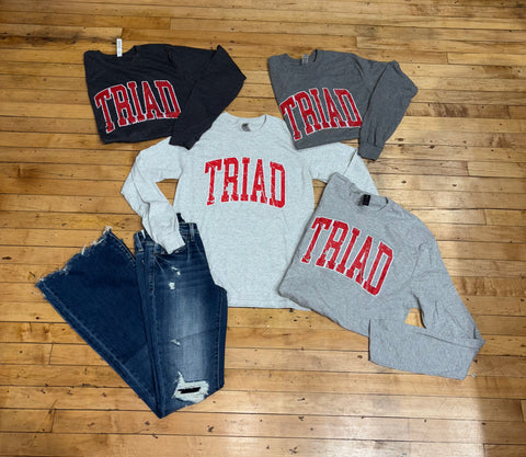 Distressed Triad Longsleeve Tee