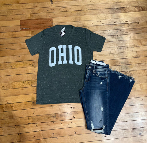 OHIO Green Triblend Tee