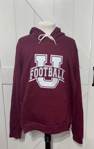 Urbana U Football Maroon Hoodie