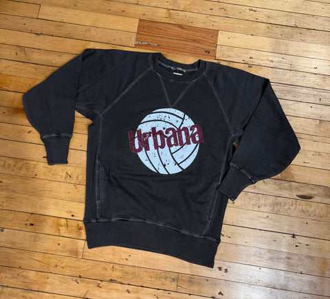 Distressed Volleyball Urbana Lightweight Crewneck