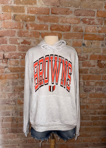 Distressed Browns State Tri-blend Hoodie