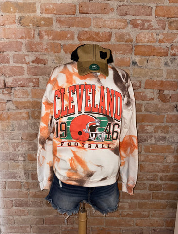 Tie Dye Cleveland 1946 Football Crewneck