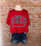 OHIO The Buckeye State Cotton Round Neck Top
