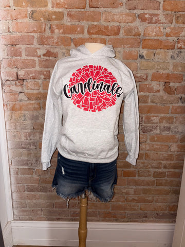 Youth Cardinals Pom Pom Hoodie