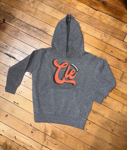 Youth Cle Football Stitching hoodie
