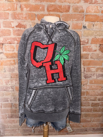 Vintage O H Leaf Hoodie