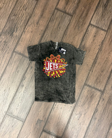 Acid Wash Jets Cheer Tee