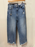Mid Rise Crop Denim Jeans