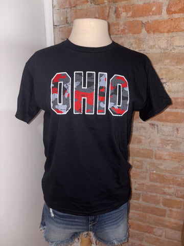 Camo OHIO Black Tee