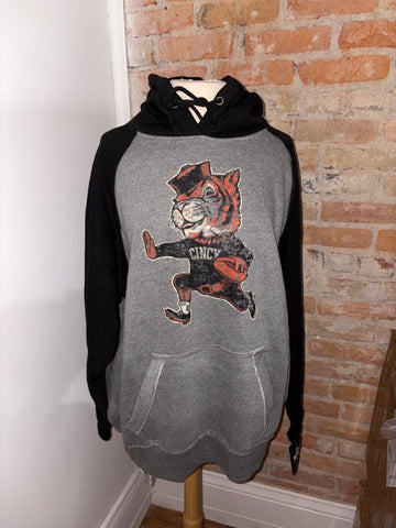 2 Tone Vintage look Tiger Hoodie