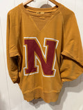 Block N acid wash pullover