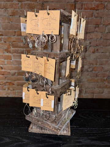 Gold and Silver Post Earrings