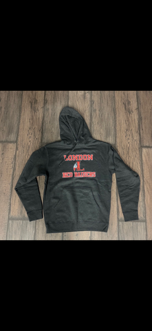 London L Red Raiders Charcoal Hoodie
