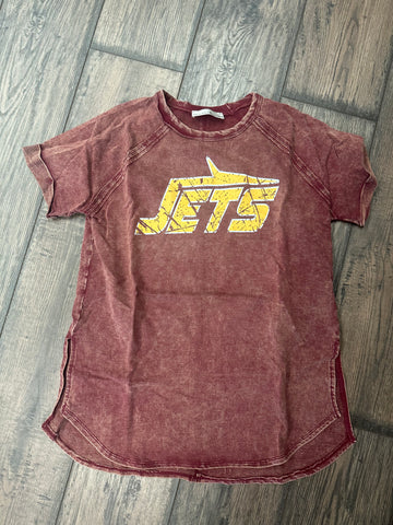 Jets Acid Wash Tee