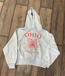 Ohio Crop 1803 acid wash hoodie