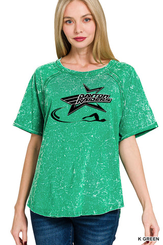 Dayton Raiders Swimming acid wash raglan