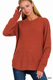 Round neck basic sweater