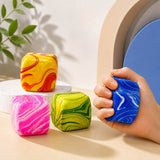 PRE-ORDER  Marbled Cube Squeeze Squishy Stress Relief Toy