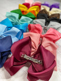 Texas Size Big Hair Bows - French Clip - 6.5"