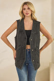 Denim Vest With Pockets