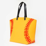 Baseball Stitch Large Tote Bag / Shoulder Bag