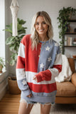 MINERAL WASHED AMERICANA FLAG SWEATSHIRT