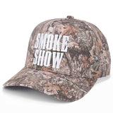 C.C SMOKE SHOW Letter on Two Tone Trucker Hat