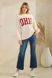 T-42121-CLOUDY KNIT OHIO GRAPHIC SWEATSHIRT