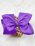 Texas Size Big Hair Bows - French Clip - 6.5"