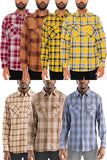 UNISEX LONG SLEEVE FLANNEL BUTTON DOWN SHIRT