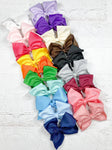 Texas Size Big Hair Bows - French Clip - 6.5"