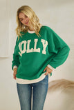 CLOUDY KNIT JOLLY RINGER SWEATSHIRT (T-42174)