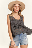CASUAL CROCHET TANK TOP- LET3162