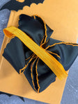 Jack-o-Latern Embroidered Moonstitch Bow Headband