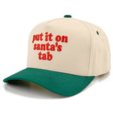 C.C PUT IT ON SANTA'S TAB LETTER Embroidered Trucker Cap