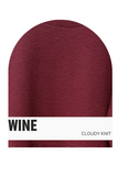 T-42438-round neck cloudy knit long sleeve accent top