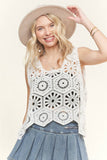 CASUAL CROCHET TANK TOP- LET3162