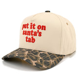 C.C PUT IT ON SANTA'S TAB LETTER Embroidered Trucker Cap