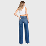HIGH RISE COMFORT STRETCH WIDE LEG JEANS