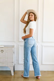 *HYBRID STYLE* HIGH RISE WIDE LEG JEANS