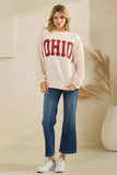 T-42121-CLOUDY KNIT OHIO GRAPHIC SWEATSHIRT
