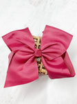 Texas Size Big Hair Bows - French Clip - 6.5"