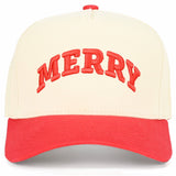C.C Merry Letter Embroidered Two Tone Trucker Hat