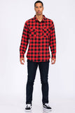 Full Checkered Long Sleeve Flannel Button Shirt