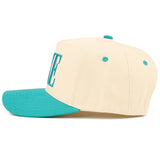 C.C LAKE Letter Embroidered Two Tone Trucker Hat