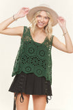 CASUAL CROCHET TANK TOP- LET3162