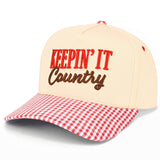 C.C KEEPIN' IT COUNTRY Letter Two Tone Trucker Hat