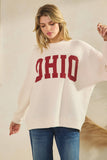 T-42121-CLOUDY KNIT OHIO GRAPHIC SWEATSHIRT