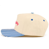 C.C LAKE IT EASY Letter Embroidered Two Tone Trucker Hat