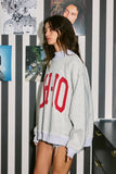 IT2594-OH-IO | 'OH-IO & OH' Reversible Mockneck Sweatshirt